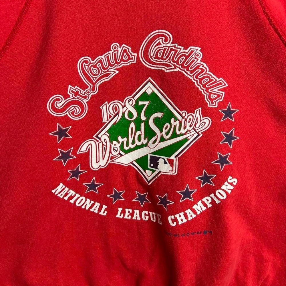 Vintage St Louis Cardinals 1987 World Series Champions Crewneck - Picture 2 of 8